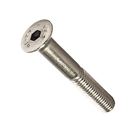 Newport Fasteners M6-1.00 Socket Head Cap Screw, Flat Head, Plain Stainless Steel, 60 mm Length, 1000 PK 248063-1000